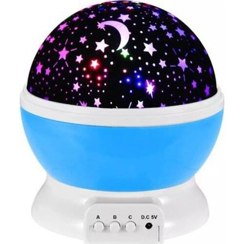LED Rotating Starry Night Light Projector Star Sky Moon Lamp Kids Bedroom lights
