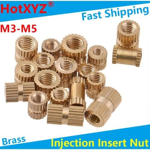 Spot wholesale injection molded copper nut copper knurled nut copper nut m4 m5 m6 m8 20PCS