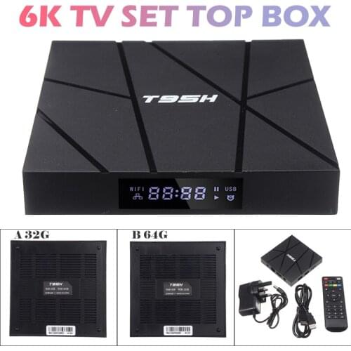 MAYITR Android 10.0 6K 1080P Smart TV BOX Quad Core 4GB+32/64GB 2.4Ghz HD Wi-Fi Media Player With IR Remote Control