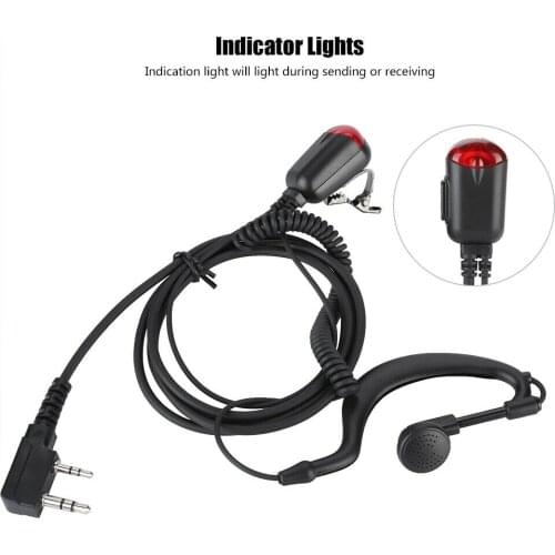 YiNiTone Walkie Talkie with Light PTT G spape Headset Earphone Earpiece for BaofengUV-5R BF-888S Kenwood Ham Radio