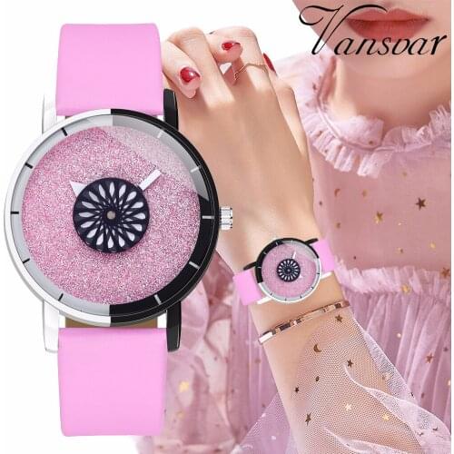 Women Turnable Second Hand Starry Sky Watch Luxury Casual Leather Quartz Wristwatches Relogio Feminino Gift Clock