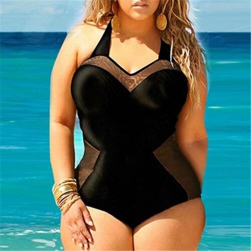 Womens Swimming Suit Sexy Plus Size Swimsuit Retro Padded Bikini Swimwear Black Swimsuits Of Large Sizes Womens Swimming Suit