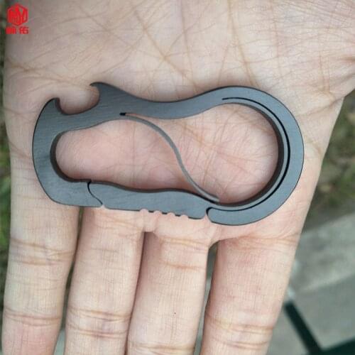 1PCS Stainless Steel Keychain Pendant Mini Bottle Opener Outdoor Repair Tool Portable Tool