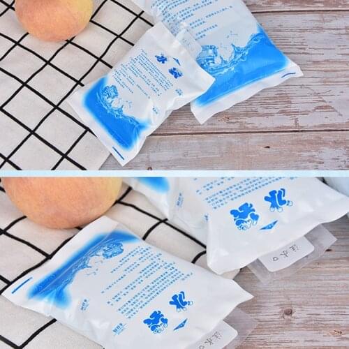 1 pcs Reusable Ice Bag Water Injection Icing Cooler Bag Pain Cold Compress Drinks Refrigerate Food Keep Fresh Gel Dry Ice Pack