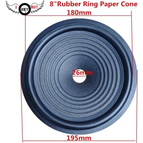 10 pcs/lot 8 Inch Speaker Cone Woofer Cones Drum Paper Accessories 195 MM 26 MM 45 MM DIY Speaker Repair Accessories