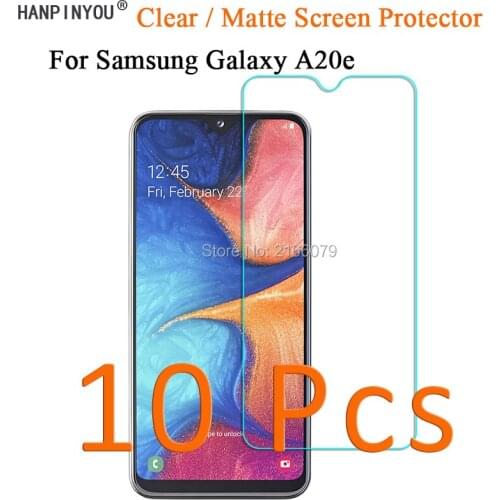 10 Pcs/Lot HD Clear / Anti-Glare Anti-Scratch Matte Screen Protector For Samsung Galaxy A20e 5.8" Protective Protect Film Guard