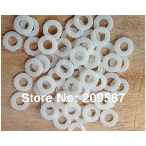 1000pcs Nylon Flat Washer M6 (ID) x 12 (OD) x 1.5mm Thick