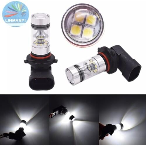 2pcs H11 H8 LED Fog Light Bulbs 9005 HB3 HB4 9006 Car Running Lights Auto Driving Lamp 12V 24V 6000K White