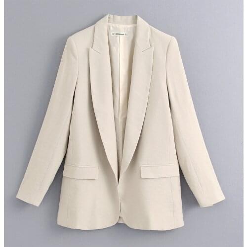 2021 Silk Satin Suit Jacket Women Two Piece Sets Spring Blzaer + High Waist Pants Office Lady Female