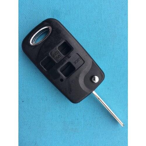 3 Button Flip Remote Key Shell Case Folding Car Housing For Toyota Yaris RAV4 Town ACE Avalon Sienna Valeo TOY47 Blade Auto Part