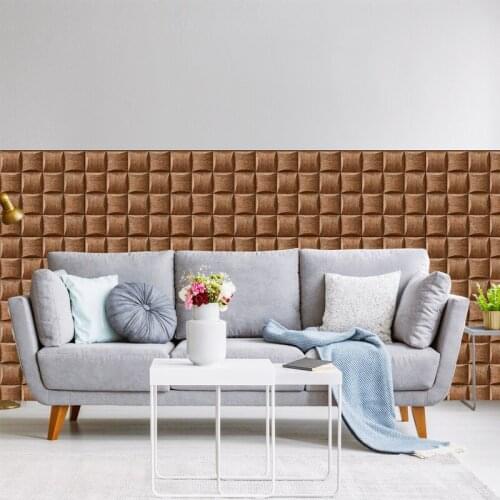 3D Wall Sticker Stereo Ceiling Panel Roof Decor Foam Wallpaper Self-adhesive Waterproof DIY Living Room Decoration TV Background