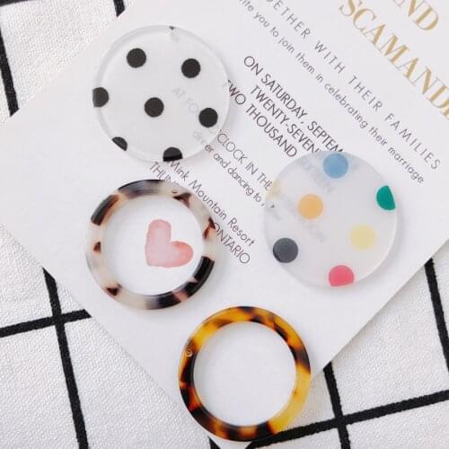 4pieces / lot Roundbead caps earings fashion connectors for jewelry makingleather cord diy earrings Other