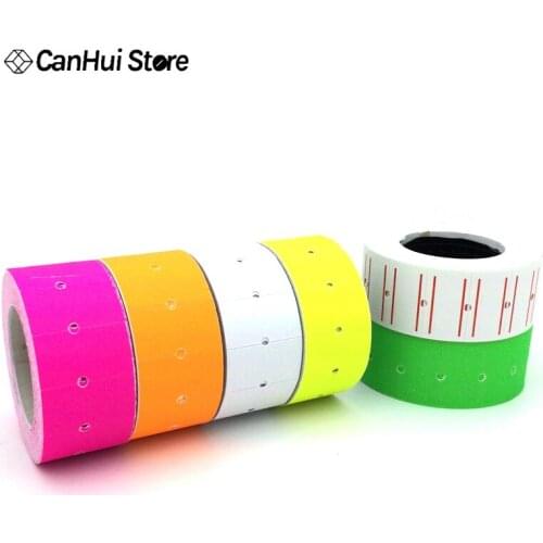 500 stks/roll Kleurrijke Zelfklevende Prijs Label Papier Tag Mark Sticker For a MX-5500 Tag Gun Labeller Prijs Stickers 5 kleure