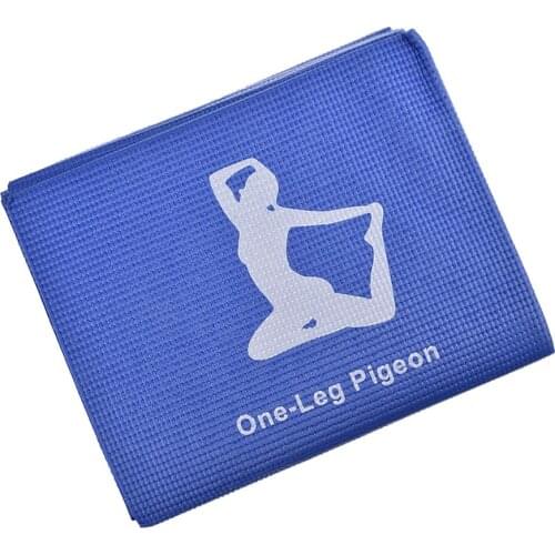 6mm PVC Non-slip Foldable Yoga Mats For Fitness Slim Yoga Gym Exercise Mats Outdoor Pads Fitness Mat Easy Carry