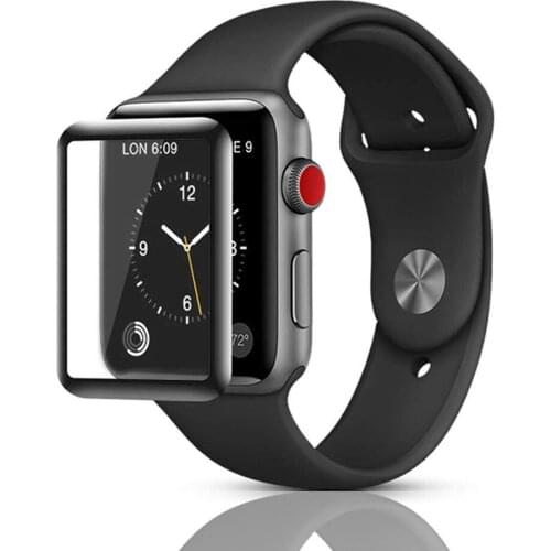 9h 3d Tempered Glass For Apple Watch 38 42 40 44mm Full Cover Curved Edge Screen Protector For Apple Watch 4 3 2 1series
