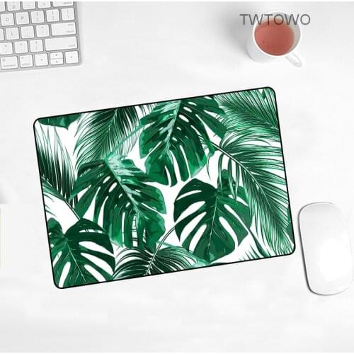 Promotion Russian Banana Tree Green Leaf Mouse Mat Animation Game Player Computer 220X180X2MM Pad For Cs Go