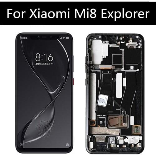 AMOLED For Xiaomi Mi8 Explorer In-Screen Fingerprint LCD Display+Touch Screen Assembly Replacement For Xiaomi Mi 8 Explorer