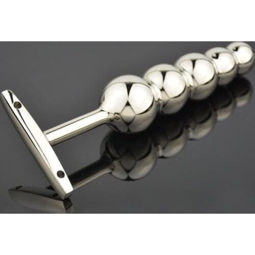 5 Beads Handle Anal Plug Erotic Adult Sex Toys For Woman Men Anus Dilator G Spot Stmulator Anal Bead Balls Ass Butt Plug