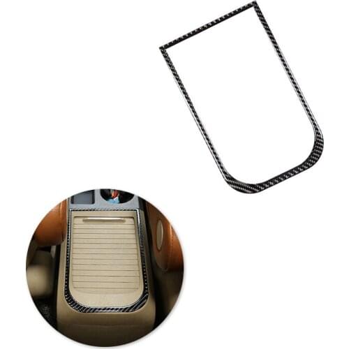 For Honda CRV 2007 2008 2009 2010 2011 Car Interior Center Armrest Box Outer Frame Carbon Fiber Cover Decor
