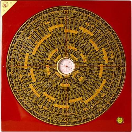 Ancient chinese Feng Shui Profession Compass Square Metal Surface luopan LuoJingYi Professional Master Supplies Home Decor