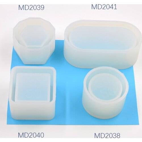 Flower Invitation Flowerpot Mold Storage Box Resin Mold Silicone Jewelry Materials Box Mould UV Resin Craft