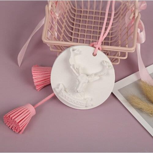 Deer Head Listing Aromatherapy Car Hanger Plaster Silicone Molds for Chocolate Pastry and Bakery Accessories Baking Tools