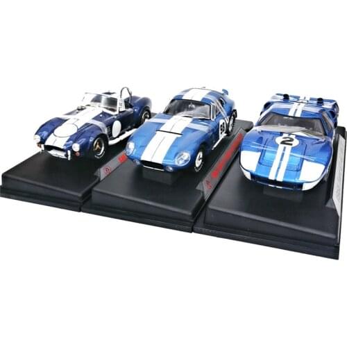 Diecast 1:18 Ford GT40 1966 Alloy Car Model Sher Racing Vehicle Adult Collection Souvenir Ornaments Display Decoration Toys Gift