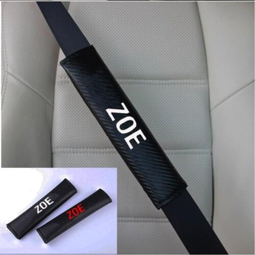 PU Fashion Car Seat Belt Cover Car Seat belt shoulder Pads for Renault ZOE