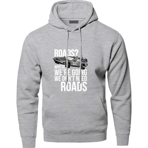 Back To Future Martt And Powered Car Warm Hoodies Top Men Daily Casual Hoodie Pullover Funny Printed Streetwear