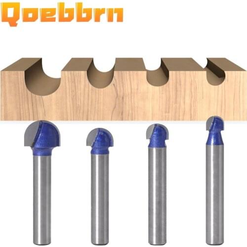 1/4″Shank Professional level Ball Nose Router Bits Set End Mill Round Cove Box Solid Carbide CNC Radius Core Milling Bit 1pc