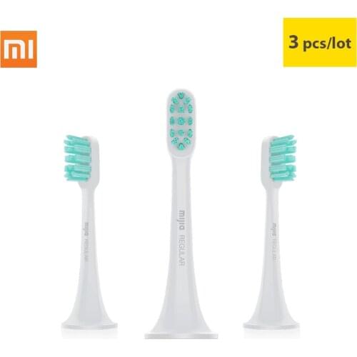 Original 3pcs Regular Type Toothbrush Heads for Xiaomi Mijia Sonic Electric Toothbrush T300 T500 Tooth Brush Head Replacement
