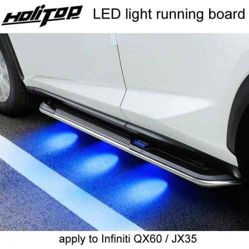 NEW technology LED side step/running board/side bar for Infiniti QX QX60 JX35, fashion style, thicken aluminum alloy,high vlaue
