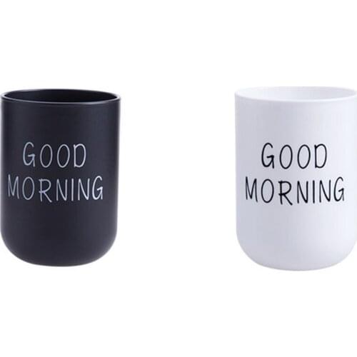 New Home Bathroom Toothbrush Toothpaste Holder Round Washing Tooth Cup Pp Drinking Glass Tooth Mug Traveling Camping