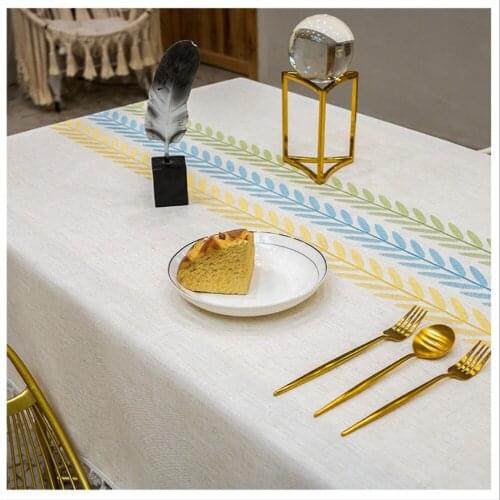 Tablecloth ins style linen simple cloth tablecloth rectangular cover cloth tablecloth
