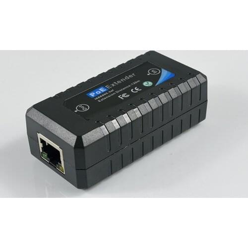 1 Port 10/100M PoE Extender IEEE802.3af For Ethernet Security Systems IP Camera