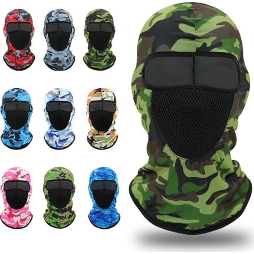Outdoor Camouflage Balaclava Face Mask Scarf Motorcycle Mtb Sun Protection Dustproof Headgear Windproof Tactical Cycling Mask