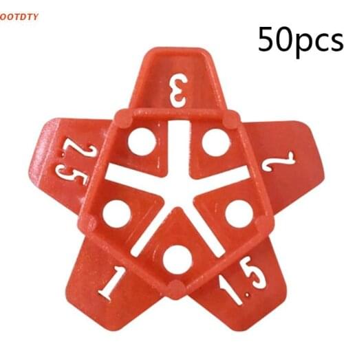 50 pcs Reusable Level Wedges Tile Spacers For Flooring Wall Tile Spacer Carrelage Tile Leveling System Leveler Locator