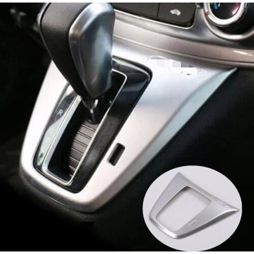 ABS Matte For Honda CRV CR-V accessories 2012-2016 Car gear shift knob Lever Shifting frame panel Cover Trim Car Styling 1pcs