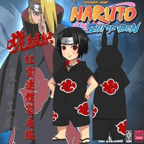 Anime Akatsuki Akatsuki Pajamas Jumpsuits Summer Winter Flannel Plush Adult Cosplay Costume Red Cloud Robe Acket Men Sweater