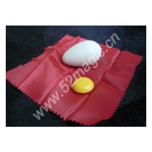 Free shipping! Silk to egg (with yolk) - Magic Tricks,Mentalism,Card magic props,close up,stage magic,Magia Toys,Joke,Classic