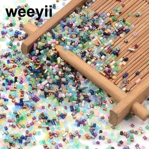 Approx.1000pcs 2MM Charm Tube Czech Glass Beads For DIY Bracelet Necklace Jewelry MakingAccessories Wholesale