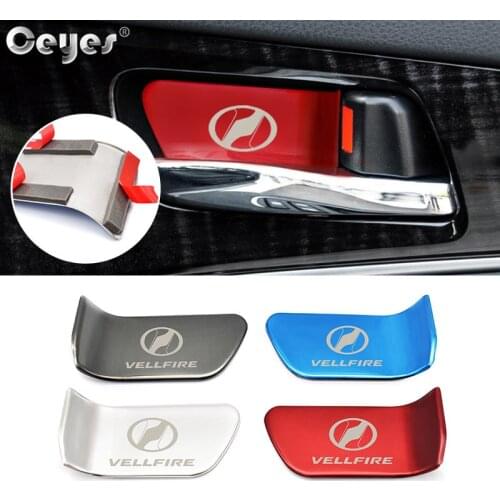 Ceyes Car Sticker Interior Accessories For Toyota Alphard Vellfire Auto Door Wrist Handle Bowl Cover Case Decoration Car Styling
