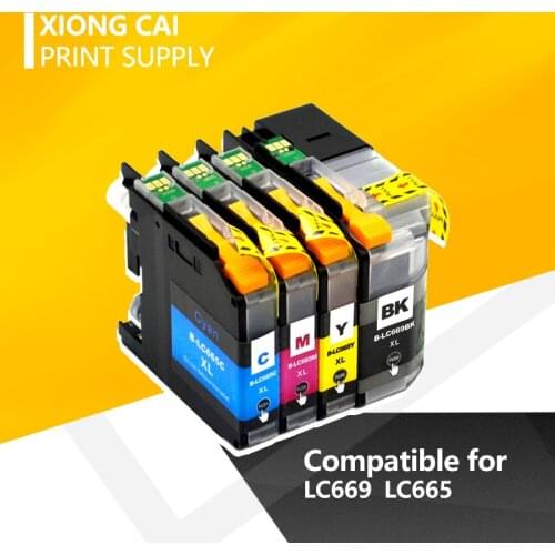 2020 new Compatible for brother LC665XL LC669XL LC665 LC669 LC665 Ink cartridge for brother MFC-J2320/J2720 printer