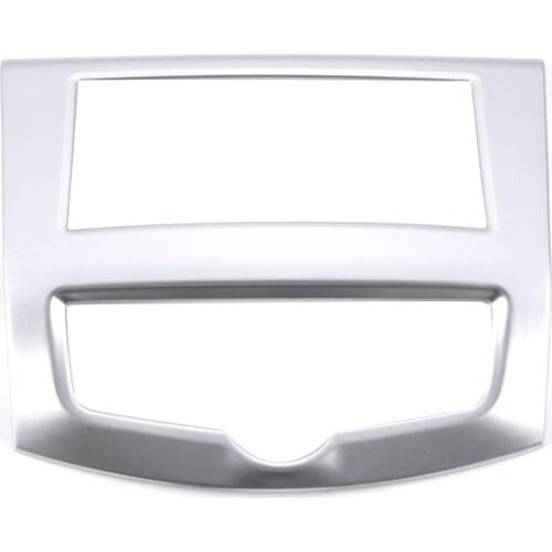 For Nissan Navara NP300 2015-2020 Car Central Control GPS Navigation Panel Cover Trim Frame Sticker Accessories, Silver