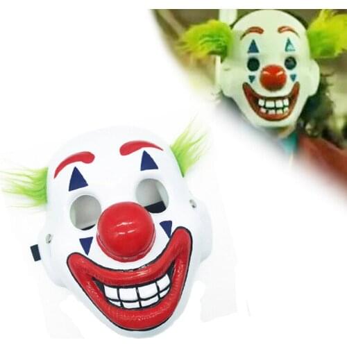 Movie Joker Clown Mask Masquerade Ball Mask Horror Cos Dress Up Halloween Carnival Party Props Cosplay Mask Unisex 2021