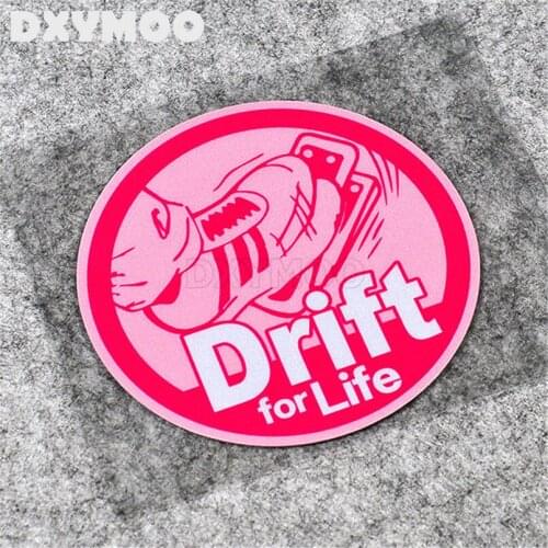 Motorcycle Helmet Bike Sticker Waterproof Car Styling Vinyl Bumper for Original Japan JDM Drift for Life 10cm