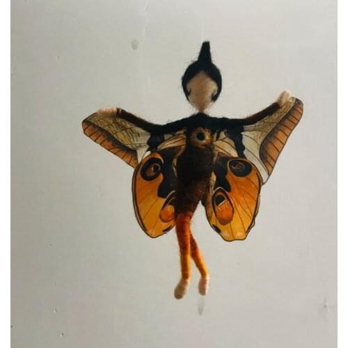 Fairy Needle Felting Kit for Beginners 15 cm Height Elf Wool For Felting Craft Kits Doll Kit Felting Gift Video Instruction