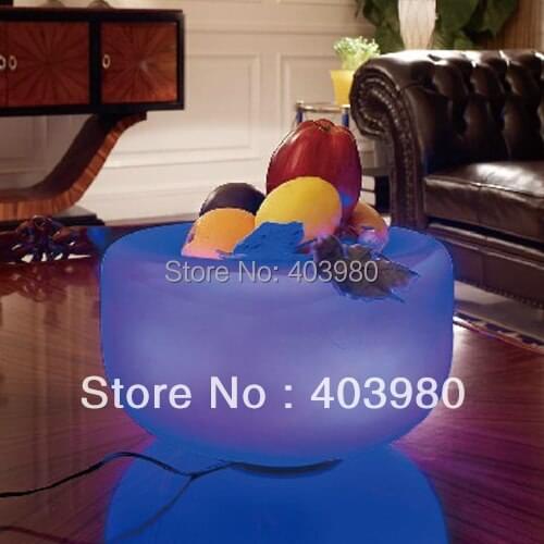 2014 Rushed New Arrival Single Piece Fountain Gadget Home Decoration free Shipping Glass Flashing Led Fruit Plate, Tray, Bowl
