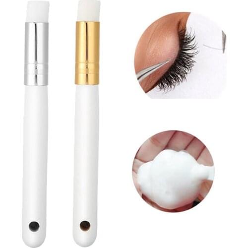 Eye Makeup Brushes Professional Soft Eyelash Glue Extension Cleanser Brush Individual Makeup Eyelashes Extensions Cleansing Foam