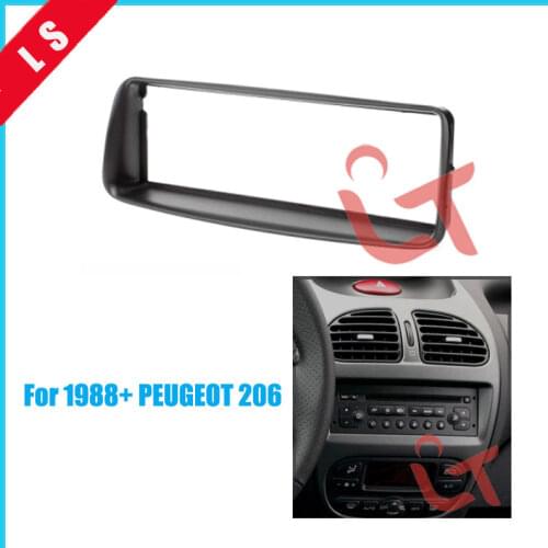 Professional 1 Din Car Refitting Radio Fascia for PEUGEOT 206(1988+)1DIN Auto Stereo Adaptor Trim Installation Kit Frame Panel